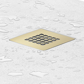 Brushed Brass Shower Grate Cover for Imperia Shower Trays