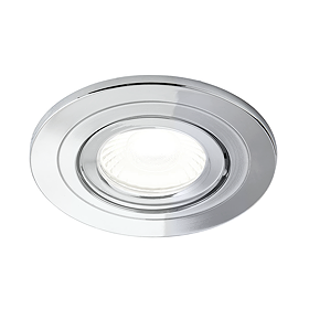 Revive Chrome IP65 LED Fire-Rated Tiltable Downlight